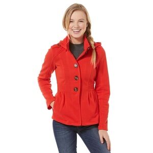 Old Navy Vintage Red Wool Peacoat